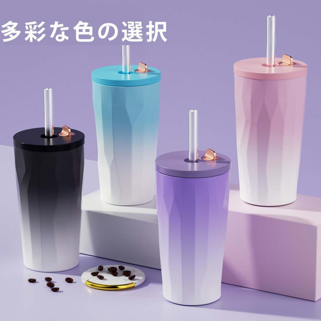 Thermal Mug with Suction Stainless Steel Wide Pops Up Automatically When the Suction Tube Is Vacuum Insulation Effect for 6 Suitable for Various Color