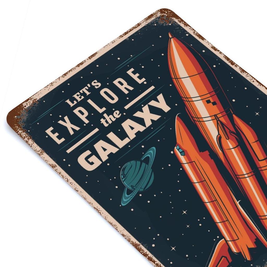 1PC Vertical Vintage Metal Tin Wall Sign with Rustic Texture, 20x30cm or 30x40cm, Retro Indoor Decoration for Cafe Bar Garage Restaurant Home