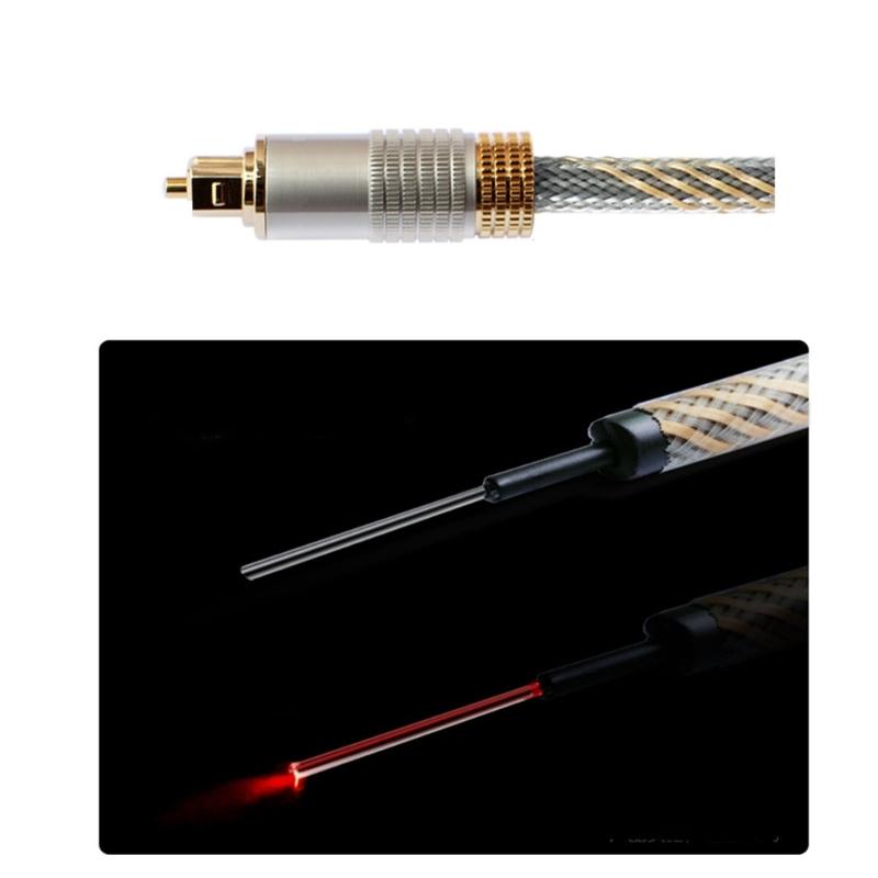 Digital Optical Audio Cable Male to Male SPDIF Cable with Nylon Braided Fiber Optic Cord for Home Theater Soundbar TV