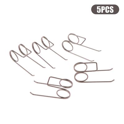 5 resortes de torsión dobles de 0,9 x 11 mm, de acero inoxidable, resistentes, para electricistas.