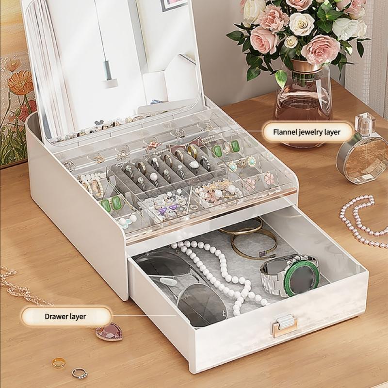 

Opening Jewelry Storage Case with Builts High Strength PET ABS Construction Multiple Compartment Organizers top sale China Mainland