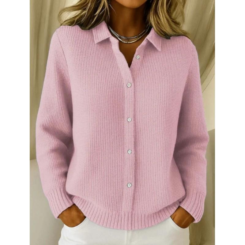 Womens Oversized V-Neck Knit Cardigan Sweater Soft Casual Long Sleeve Loose Fit Wear
