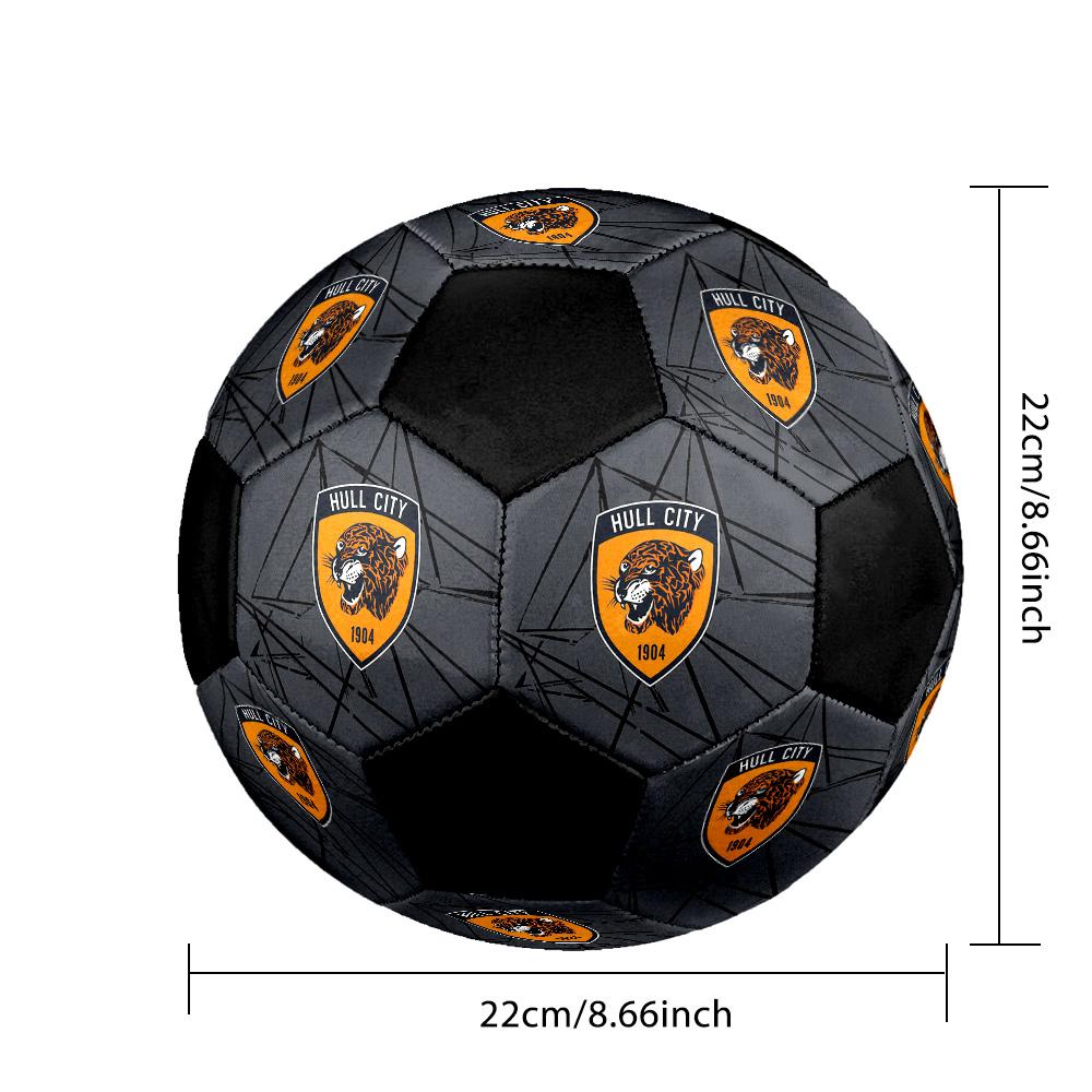 Hull City A.F.C Soccer Ball Colorful All Ages Machine Stitched PVC Competition Ready Durable High-Bounce.SIZE5