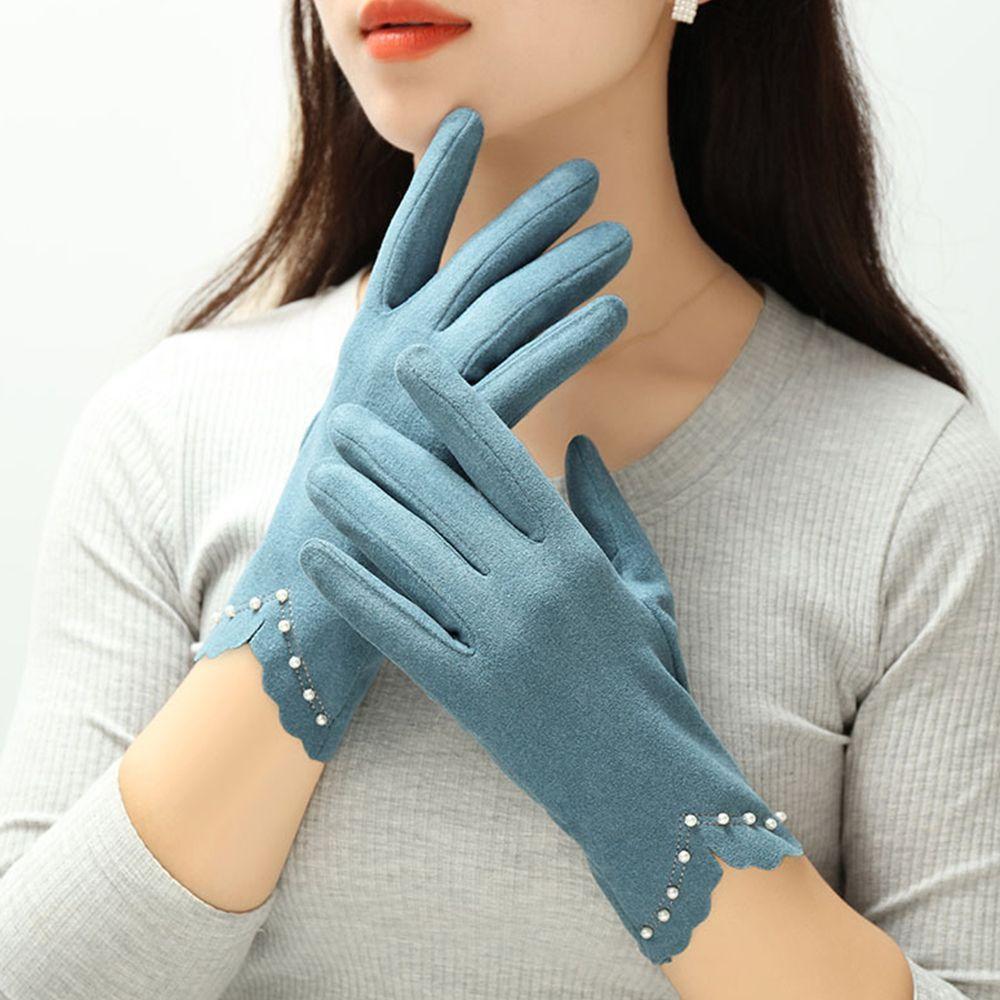 Accessories Full Finger  Gloves Korean Style Mittens German Fleece Women's Gloves