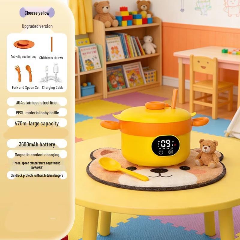 ZISIZ Multifunctional Baby Heating Food Bowl