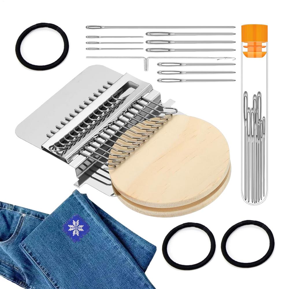 Вязаный патч Маленькие вязальные аксессуары со спицами Патч Ремонт Инструменты для починки Одежды Джинсы Брюки Арт-поделки Путешествия Дом