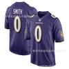 Baltimore Ravens NFL Football Jersey 0 Smith Embroidered Game Practice Uniform Men Unisex Cotton