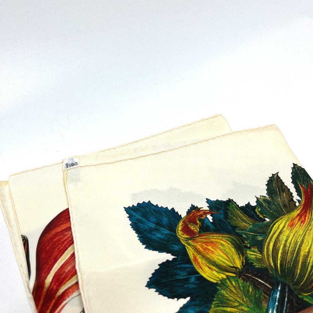 HERMES CITROUILLES & COLOQU IN TES Pumpkin and colocynth Carre90 Scarf Unused