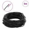 Leather Cord Black Ø1 mm x 5 m Leather