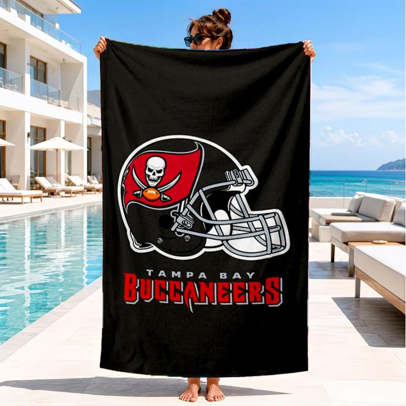Tampa Bay Buccaneers Logo Strandtuch, Schnelltrocknend, Pflegeleicht, Geeignet für Fitness und Strandurlaub, Sport-Essential