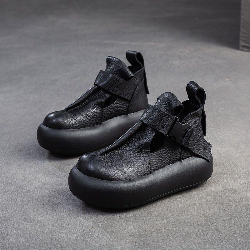 

Ретро Баотоу Римские туфли Женские 2025 Новые Легкие Маффины Juejuezi Женские Туфли Платформа Высокий Верх Модные Сандалии 40 чёрный