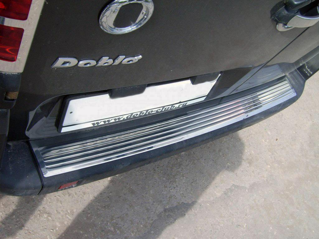 

Накладки на задний бампер OmsaLine (нерж.) Матовая для Fiat Doblo I 2005-2010 гг