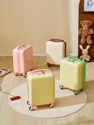 16-Inch Korean Style Trolley Case with Combination Lock, Portable Carry-On Suitcase, Customizable Logo