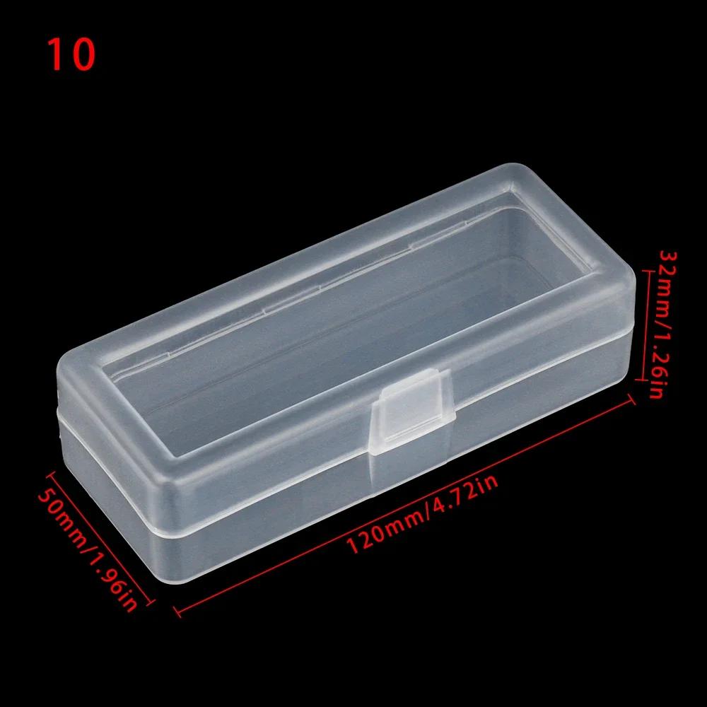 DiY Small Square Clear Plastic Storage Box For Jewelry Diamond Embroidery Craft Bead Pill Home Storage Accessories