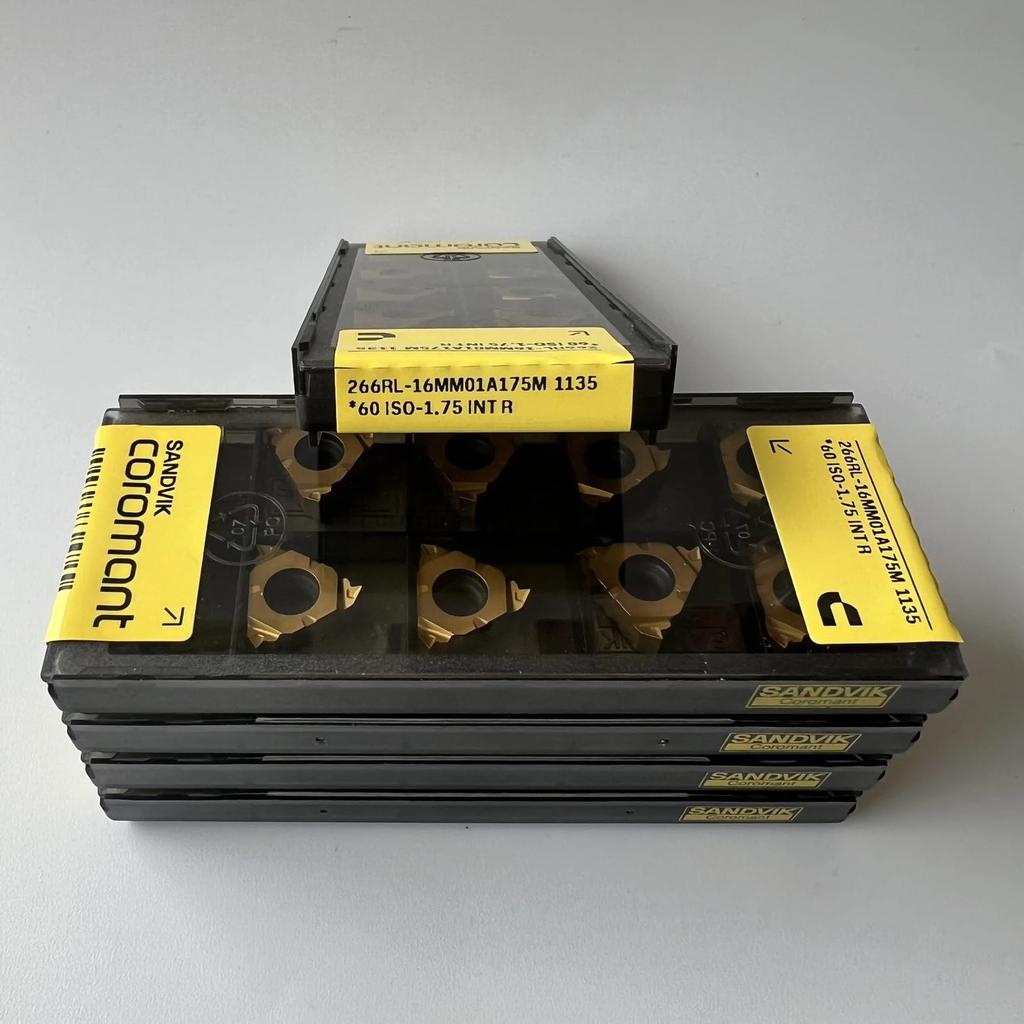 Original Sandvik / 266RL-16MM01A175M 1135 CNC Lathe Carbide Blade Tool 10 Pcs