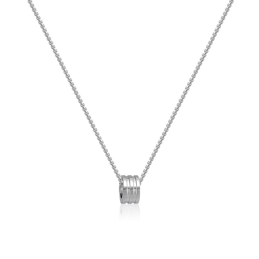 

Новое классическое ожерелье из титановой стали с тонкой талией, корейская роскошная цепочка на шею и ключицу, модная женская X8Q4 The color of silver-1pcs