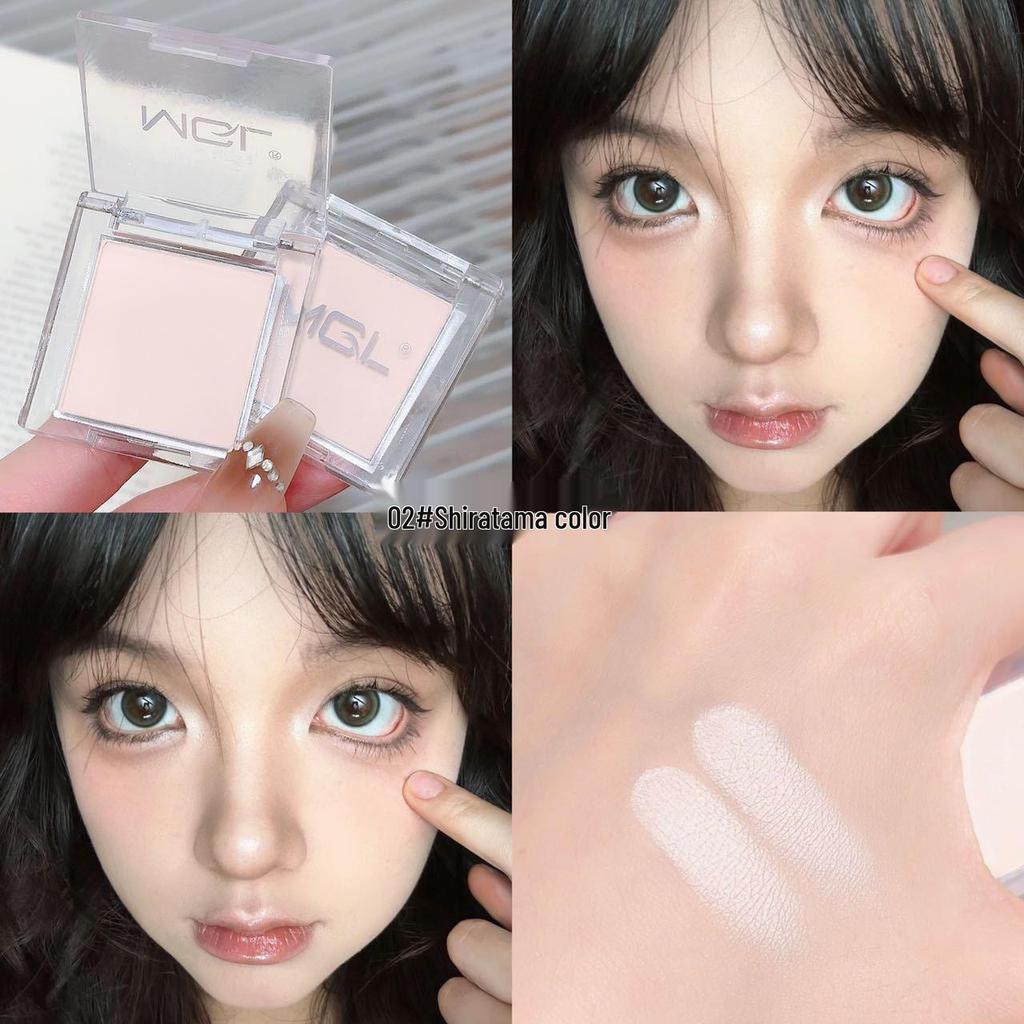 Monochrome Matte Highlight Eyeshadow: Delicate, Long-Lasting, Highly Pigmented, Pure White for Tear Trough and Under-Eye Brightening.