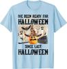I've Been Ready for Halloween Funny Ghost Skeleton Graphic T-Shirt Casual Cotton Daily Four Seasons Unisex Clothing Tees