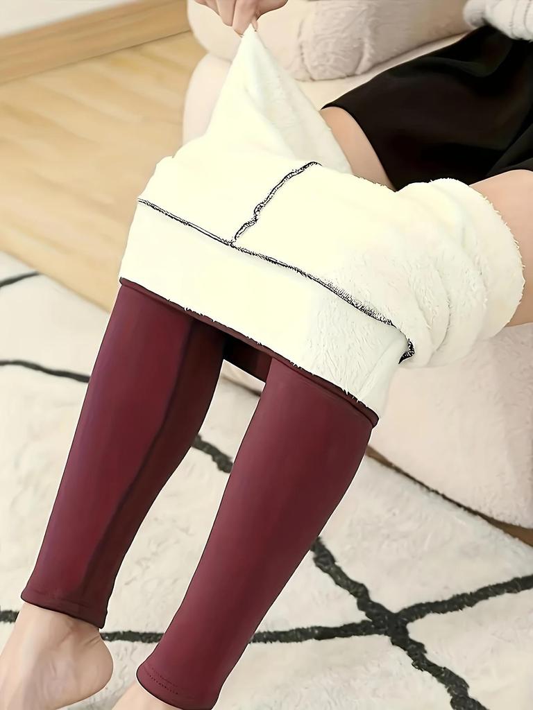 Winter Leggings Women High Waist Thick Velvet Keep Warm Legings Solid All-Match Sexy Leging Push Up High Elastic Jeggings Female