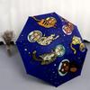 1pc Space Cats Adventure Umbrella with Plastic Handle,Suitable for All Seasons Home Travel Outdoor Umbrellaptys31062