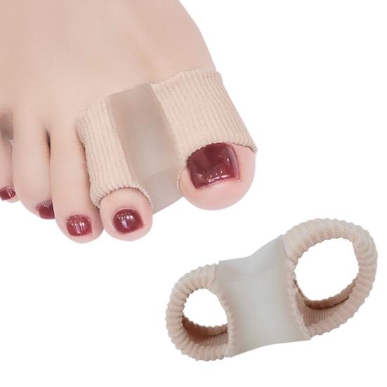 6Pcs Toe Separators for Bunions Nylon Double Loop Toe Correctors Flexible Hallux Valgus Splint for Day Night Wear