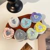 Korea Glitter Heart Diamond For MagSafe Stands For iPhone 18 Samsung Magnetic Expandable Phone Holder Foldable Ring Support