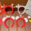 Cute Cartoon Plush Pony Headband Red Lucky Headwear Year Of Horse Mascot Hair Band   Year Hair Accessories Gifts