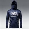 Sun Shield Long Sleeve Fishing T-shirt With Fisherman Hat, Quick Dry Men Apparel For Summer Outdoor Fishing Trips