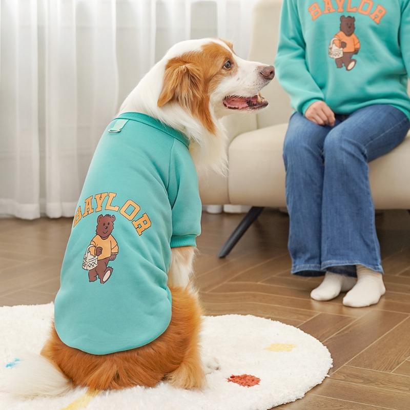 Vêtements d'automne et d'hiver pour animaux de compagnie adaptés aux familles pour grands chiens, chats, chiens Teddy, sweats à capuche en peluche pour chats, Golden Retrievers et chats obèses