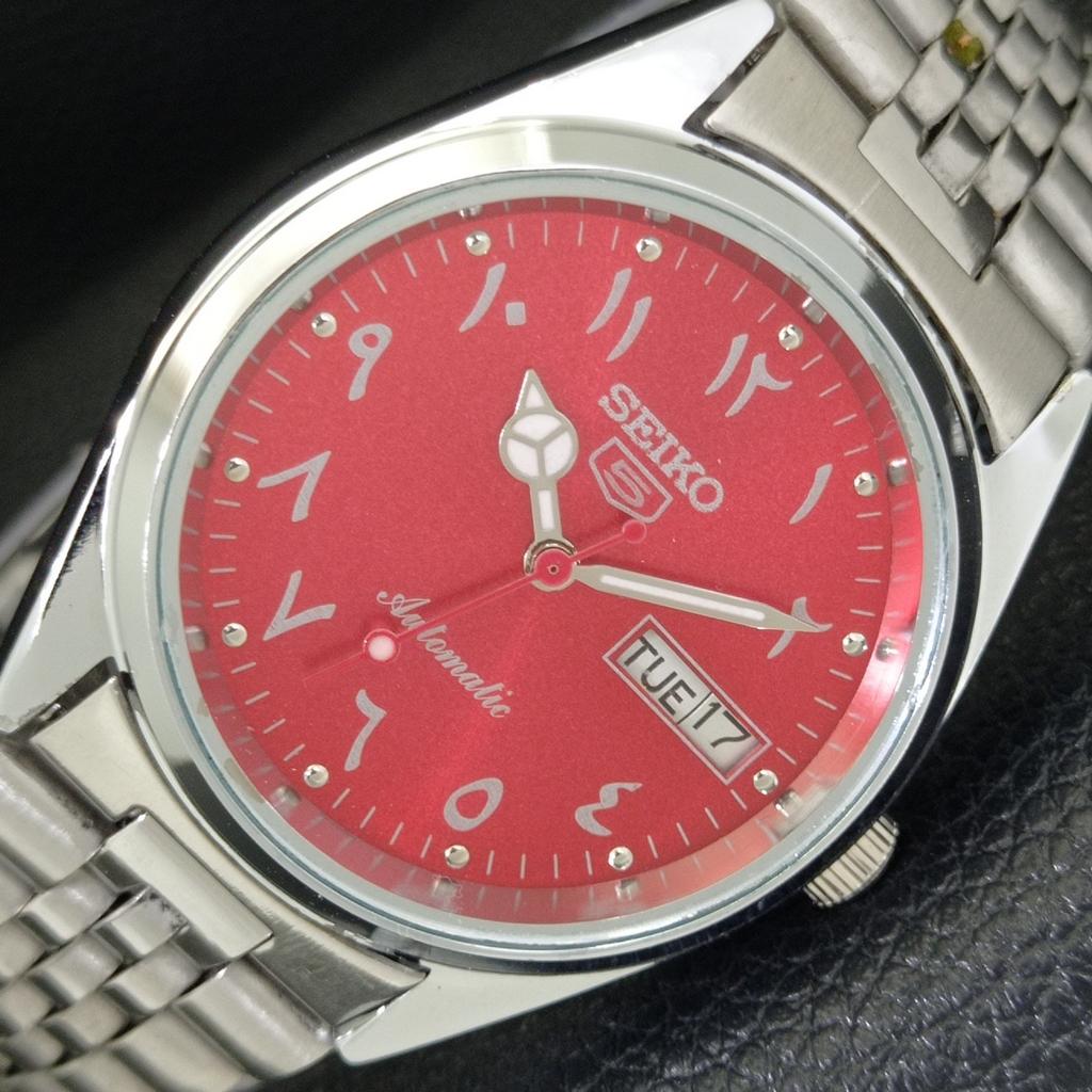 

АВТОМАТИЧЕСКИЕ ВИНТАЖНЫЕ ВОССТАНОВЛЕННЫЕ ЧАСЫ SEIKO 5 6309A ЯПОНИЯ МУЖСКИЕ С КРАСНЫМ ЦИФЕРБЛАТОМ a441284-4 Sk-a441284