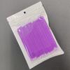 100/500pcs Disposable Makeup Brushes Mini Brush Purple Mini Applicator Brush Flexible Ultra-Fine Disposable Fine Makeup Brush