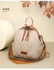 Schoolbag Backpack Schoolbag Women's Embroidery Thread New High-end Small Travel Backpack Fashionable and Lightweight Diamond Casual Women
