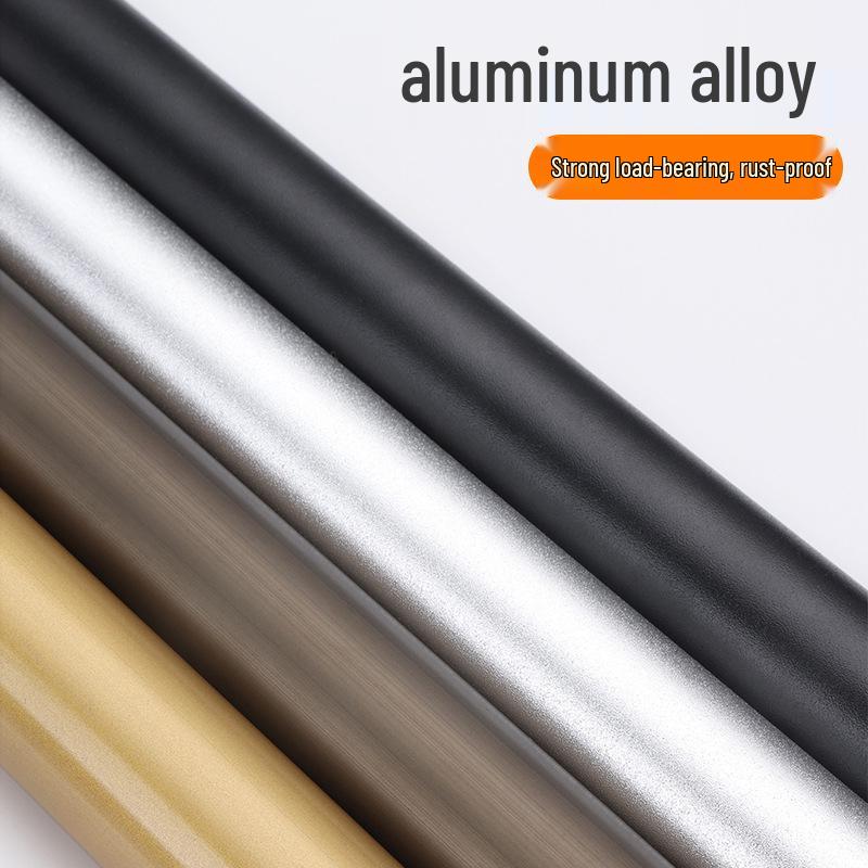 Verdickte Aluminium-Kleiderstange für Kleiderschrank mit Flanschfuß