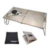 N-project Titanium Heat Shield Table Folding SOTO ST-350 TriTrail Dedicated TITANIUM TABLE [Made In Japan] Silver 31cm X 16cm X 8.5cm