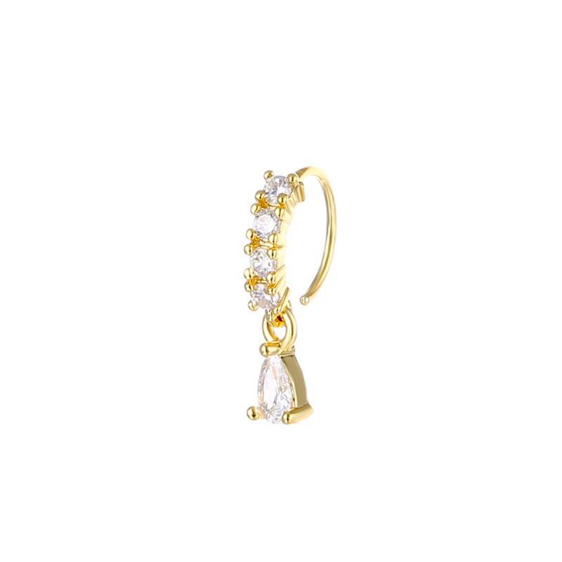 

1 шт. Модные украшения без прокола Женский подарок Поддельный пирсинг носа Медная клипса для носа Кольца O-образной формы