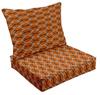 Vargottam Printed Outdoor Deep  Seat  Patio  Cushions Set 2pcs Seat Set All Weather Replacement