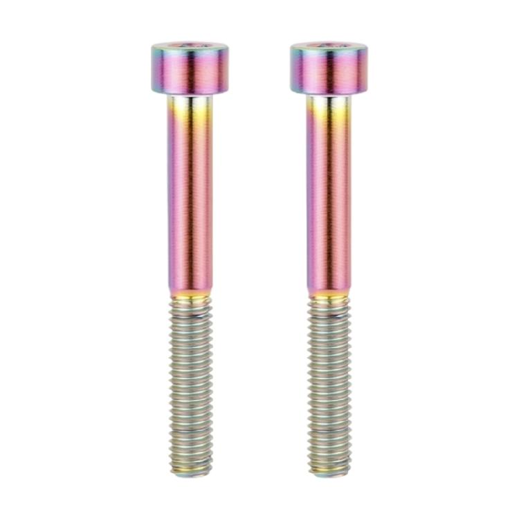 2Pcs Metal Alloy Bike Stem Top Bolt Road Bike Stem Fastening Screw Socket Cap Head Bolts Screw Easy To Install