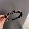 Wavy Star Headband Korean Style Butterfly Hair Band Retro Rhinestone Hair Hoop  Jewelry