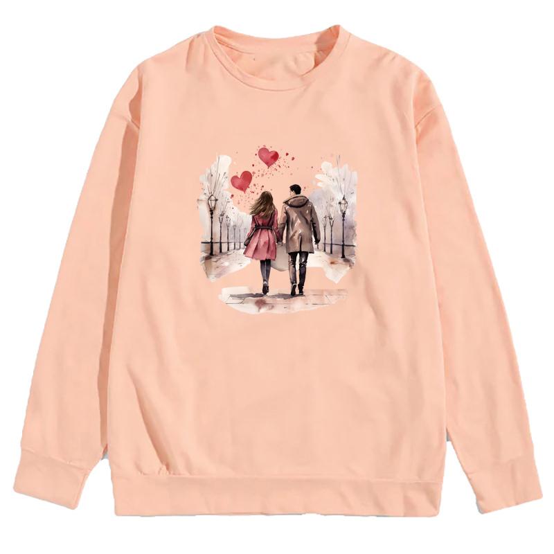 Valentine Day Iron-On Transfer Man Woman Parches Ropa Hoodies Heat Press Appliqued Diy T-Shirt Clothes Stickers Thermal Patch