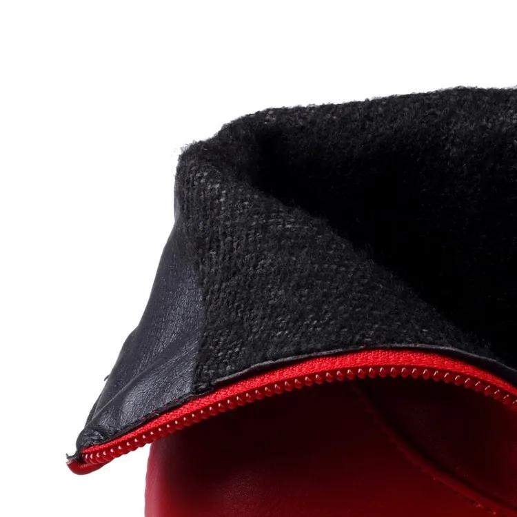 Boty Dámské Kozačky Jarní Vysoké podpatky Kotníkové kozačky se špičatou přezkou Kozačky na zip Dámské Boty Bílá Velká velikost rtg5