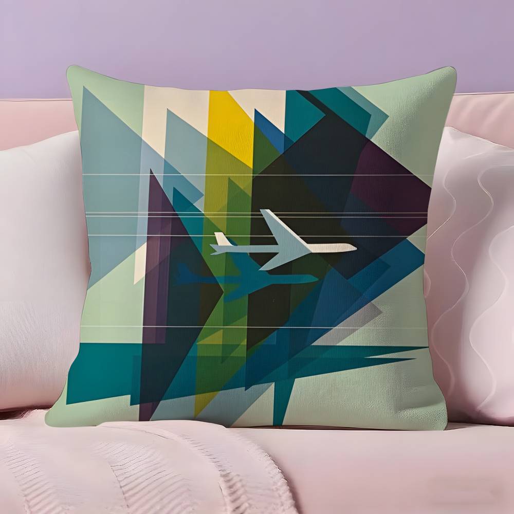 L-Lufthansa German Airlines Pillow Case Pillowcase Ultra Soft Skin Friendly Fabric Cloud Like Comfort & Concealed Zipper