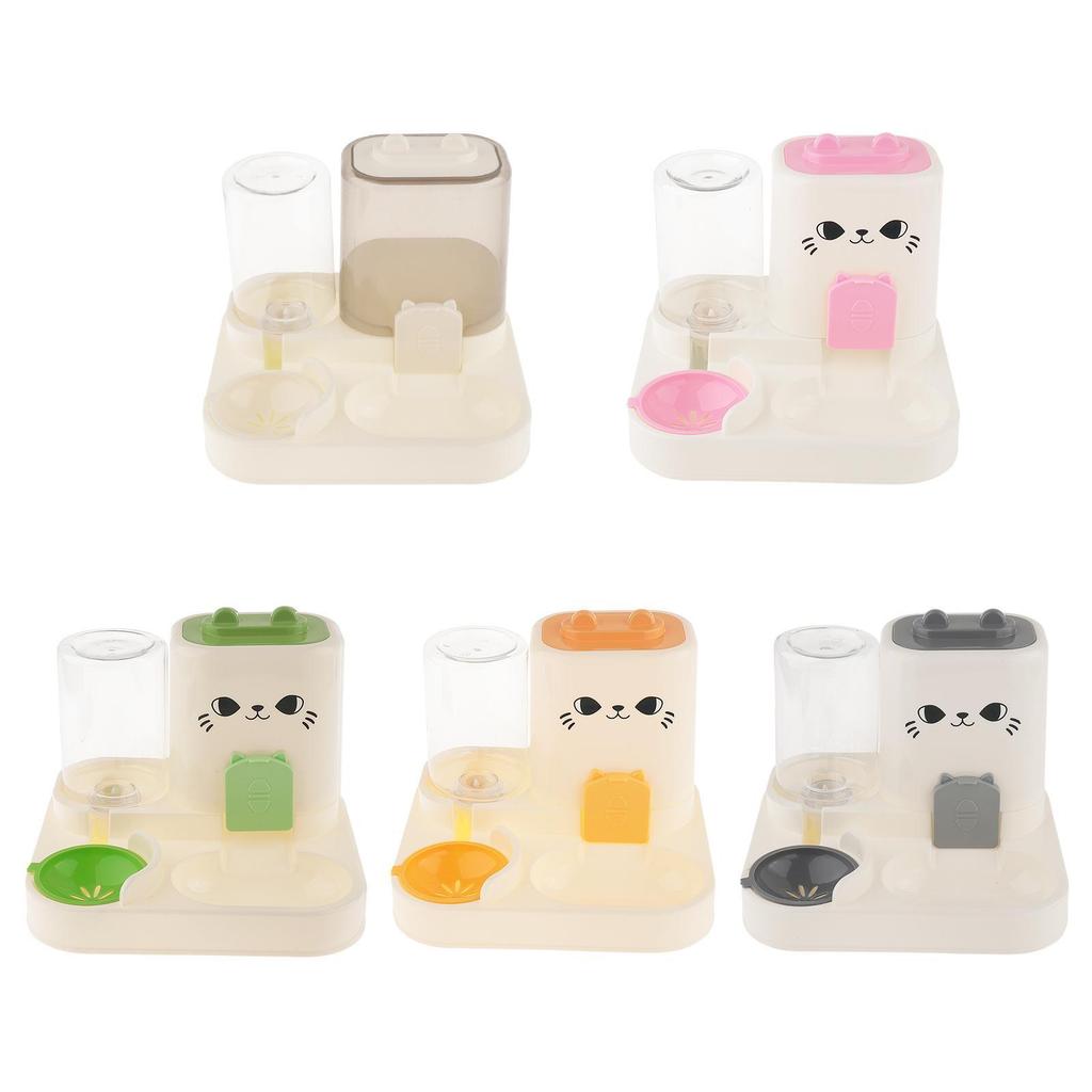 Automatic Pet Feeder Food Container Multifunction Convenient Detachable Compact Household Cats Feeder for Puppy Kitten Dogs