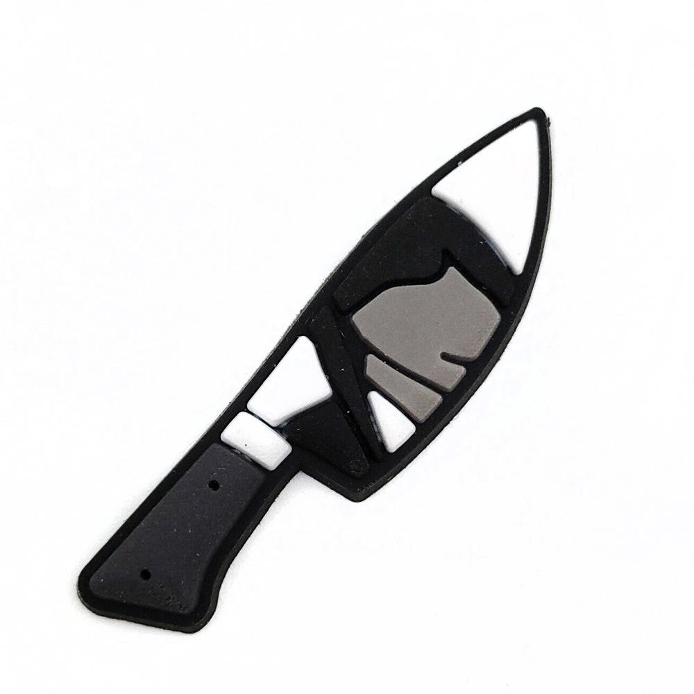 Black & White Halloween Punk Metal Rock Croc Shoe Charms