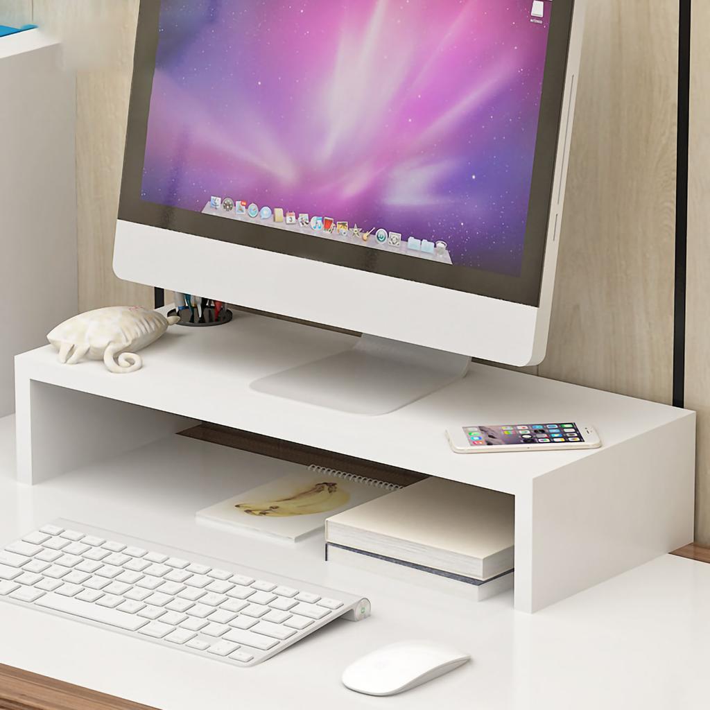 Monitor Stand Riser Ergonomic Computer Monitor Riser Stand Extra Storage Space Desktop Notebook Elevated Base