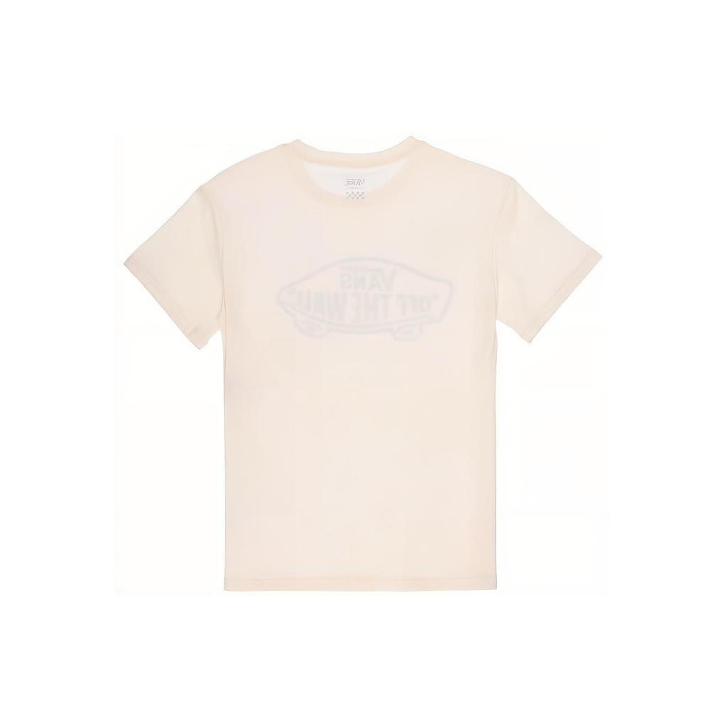 Vans Logo Printed Round Neck Comfortable Fashion Pullover American Vintage Short Sleeve T-Shirt Women Tops Off-White VN0A7Q273KS