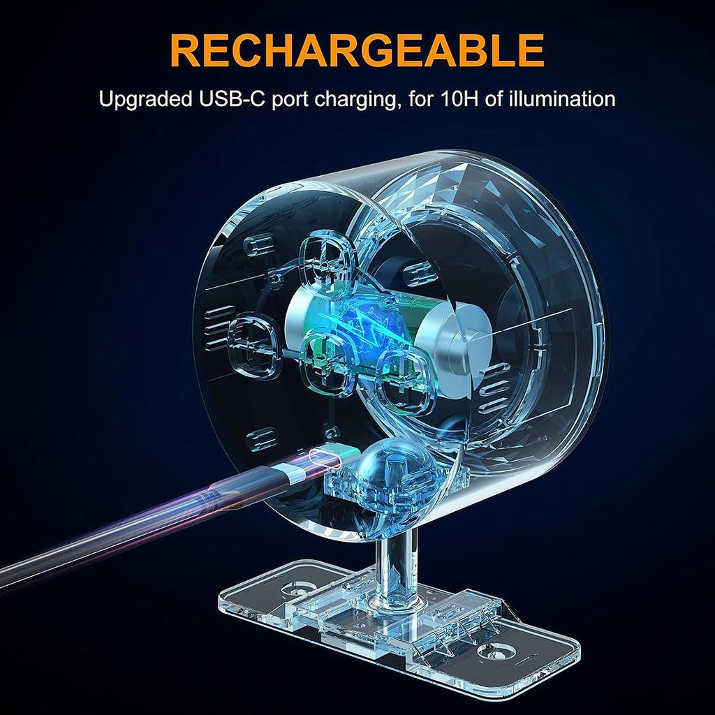 Kinkiety LED Montowane do Czytania z Pilotem Kinkiety Lampa z 3 Temperaturami Barwowymi Magnetyczny Obrotowy 360° Bezprzewodowy do Domu Żarówka