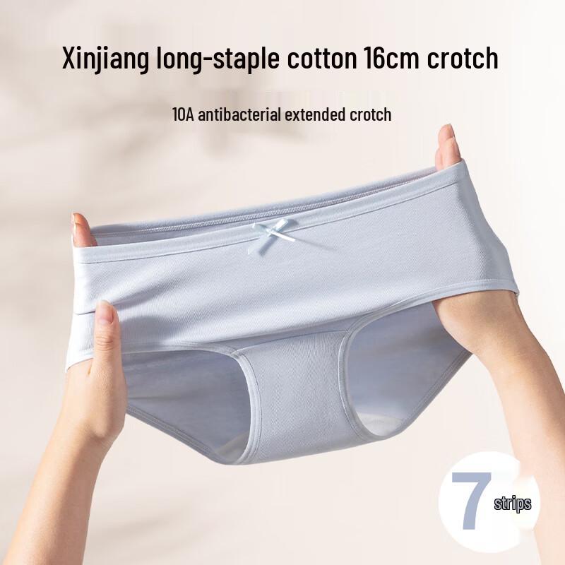 LangSha Women's Cotton Mid-Rise Briefs 4-Pack