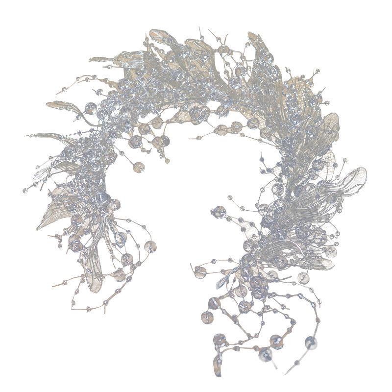 Elegant Crystal Flower Headband for Bridal, Wedding, and Photo Styling