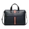 Logo Calfskin Briefcase Men Briefcase Blue 6307864