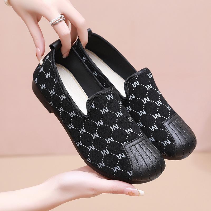 Cloth Shoes Spring and Autumn Women's Shoes Slip-on Lazy Shoes Women's Soft Sole Women's Casual Cloth Shoes